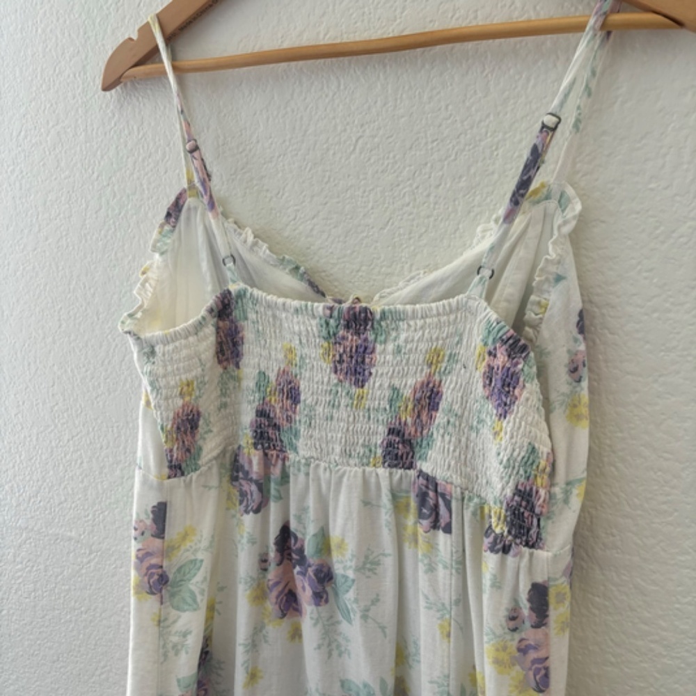 Lucky Brand Laura Ashley white floral midi dress Size Medium - Picture 7 of 14